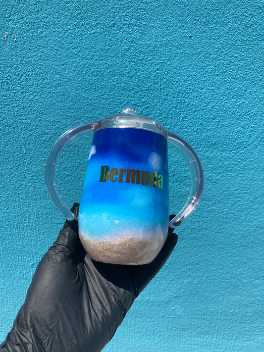 Beach Theme Sippy Tumbler - RTS
