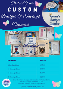 Budget / Savings Binders ~ MTO