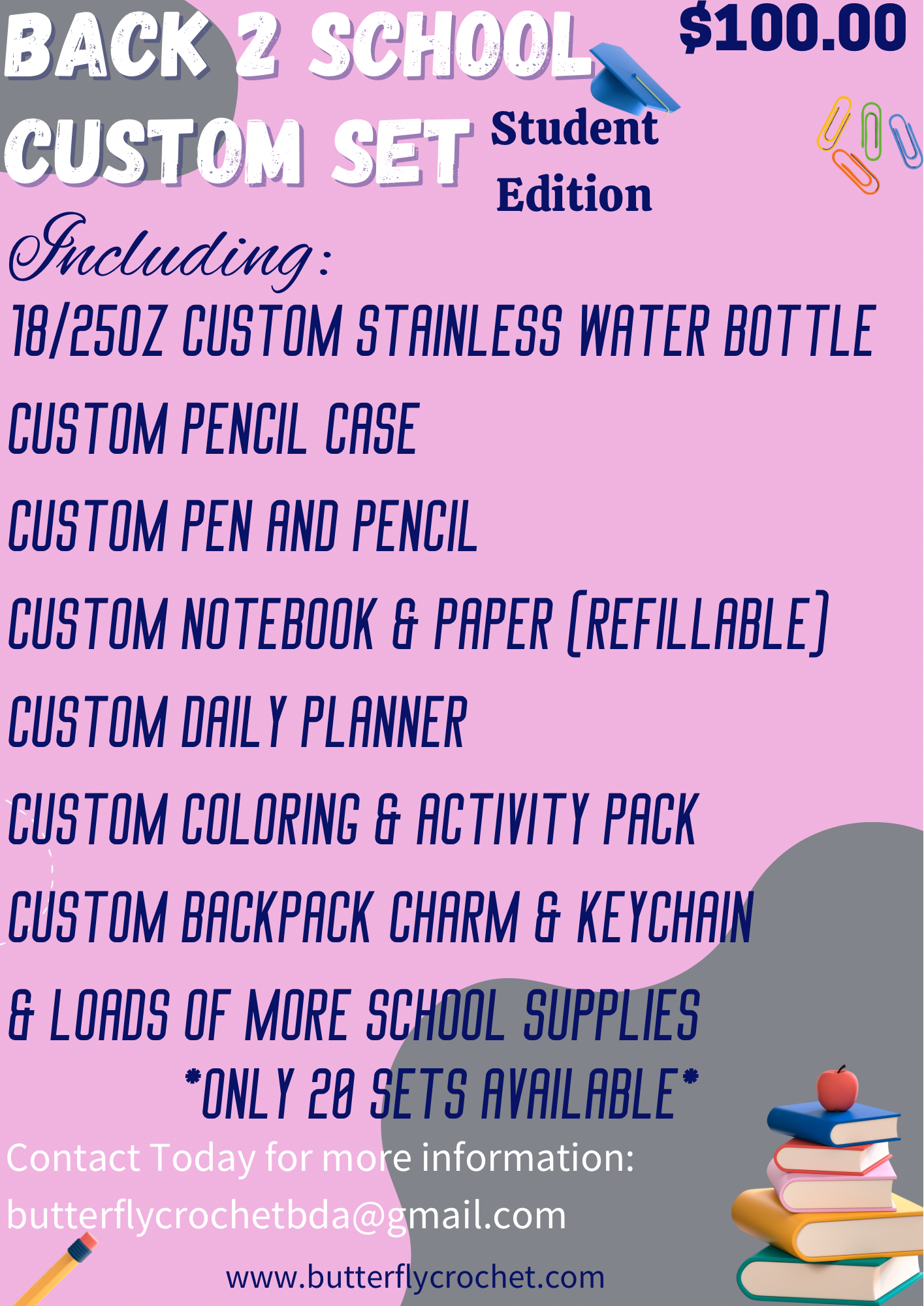 Student Edition ~ School Set ~ Made to Order