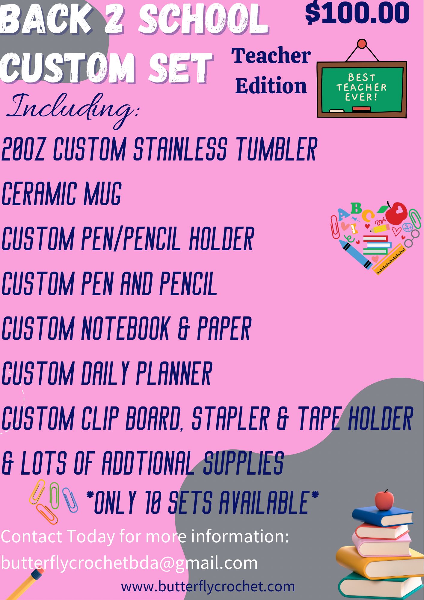 Teacher Edition ~ School Set ~ Made to Order