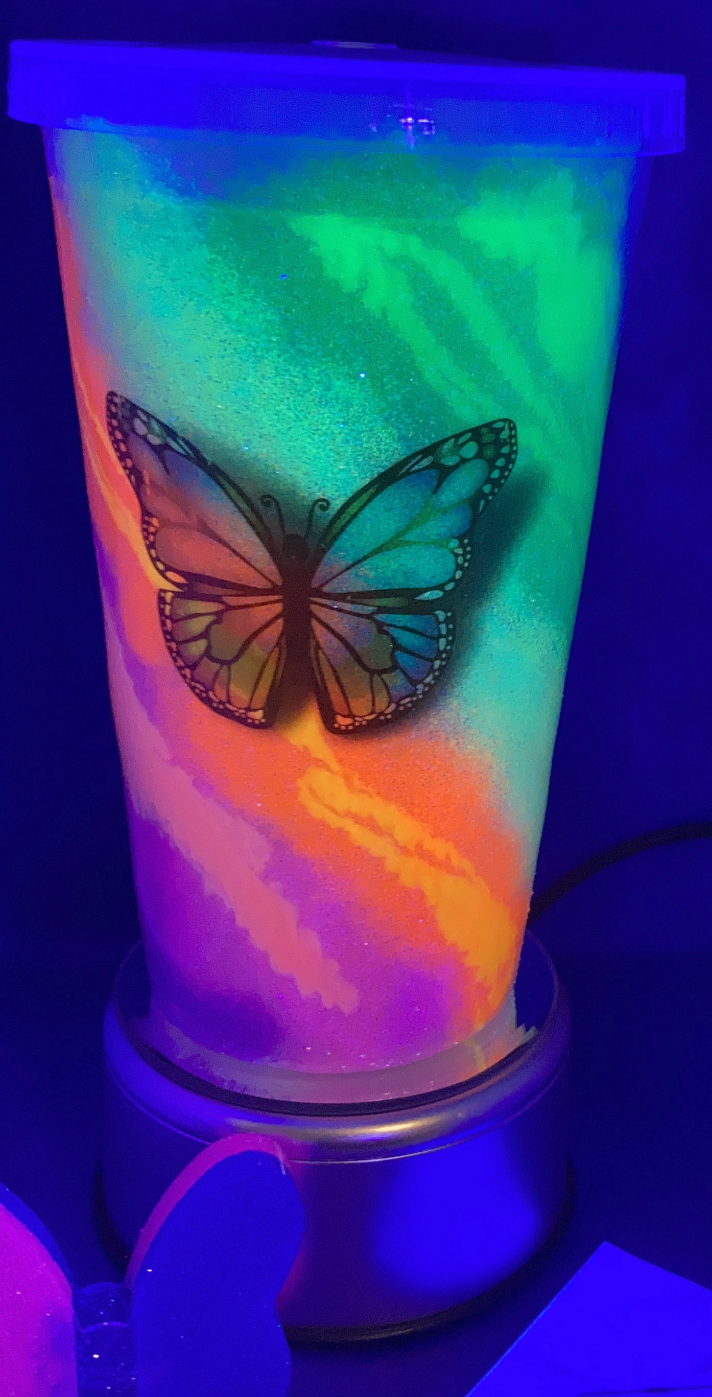 Rainbow Glow Tumbler ~ Made to Order