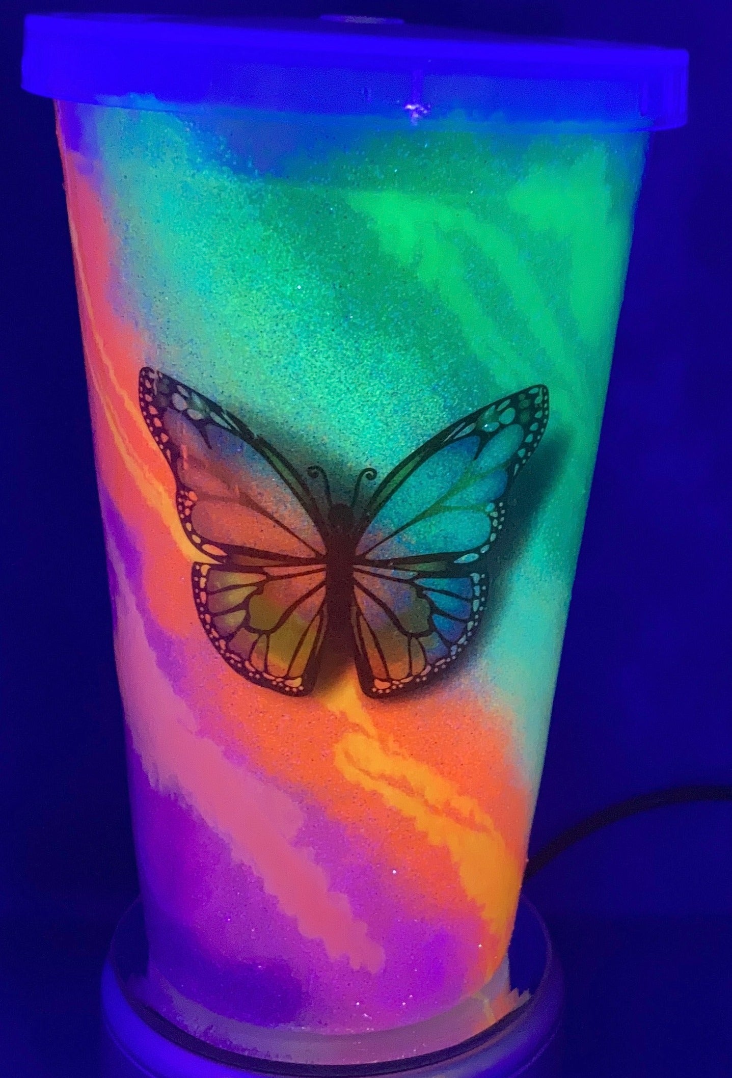 Rainbow Glow Tumbler ~ Made to Order