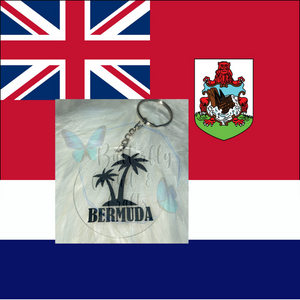 Bermuda Palm Keychain ~ Made to Order