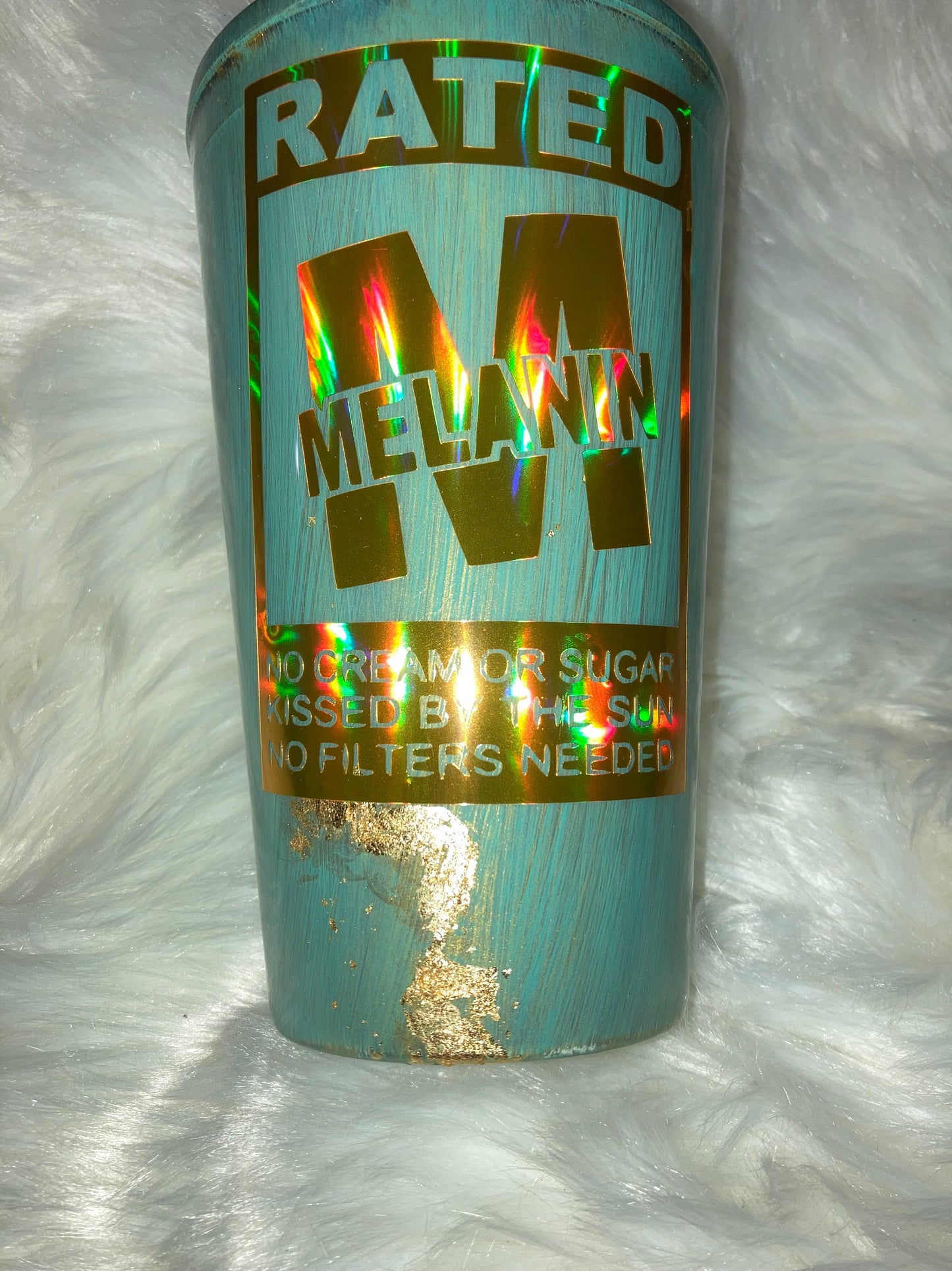 Rated Melanin Acrylic Tumbler ~ Made to Order