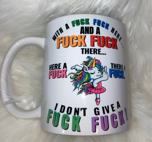 F F Unicorn Mug ~ MTO