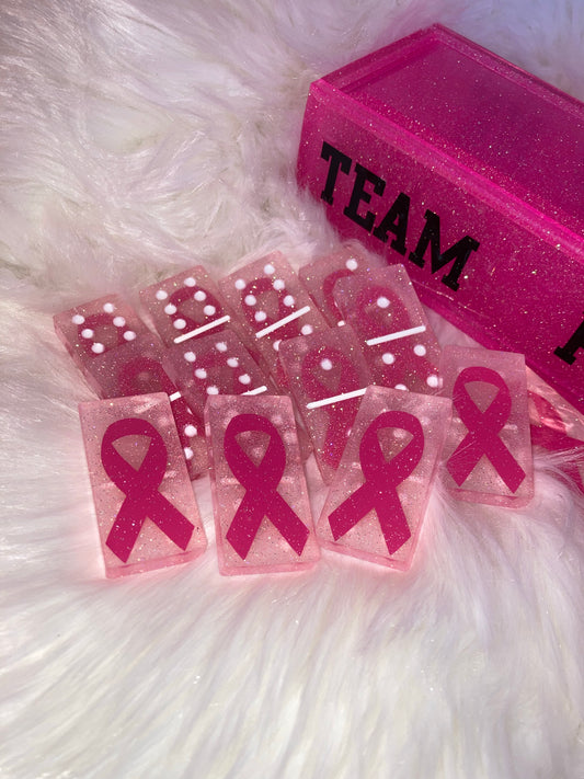 Team Pink Domino Set ~ Made to Order