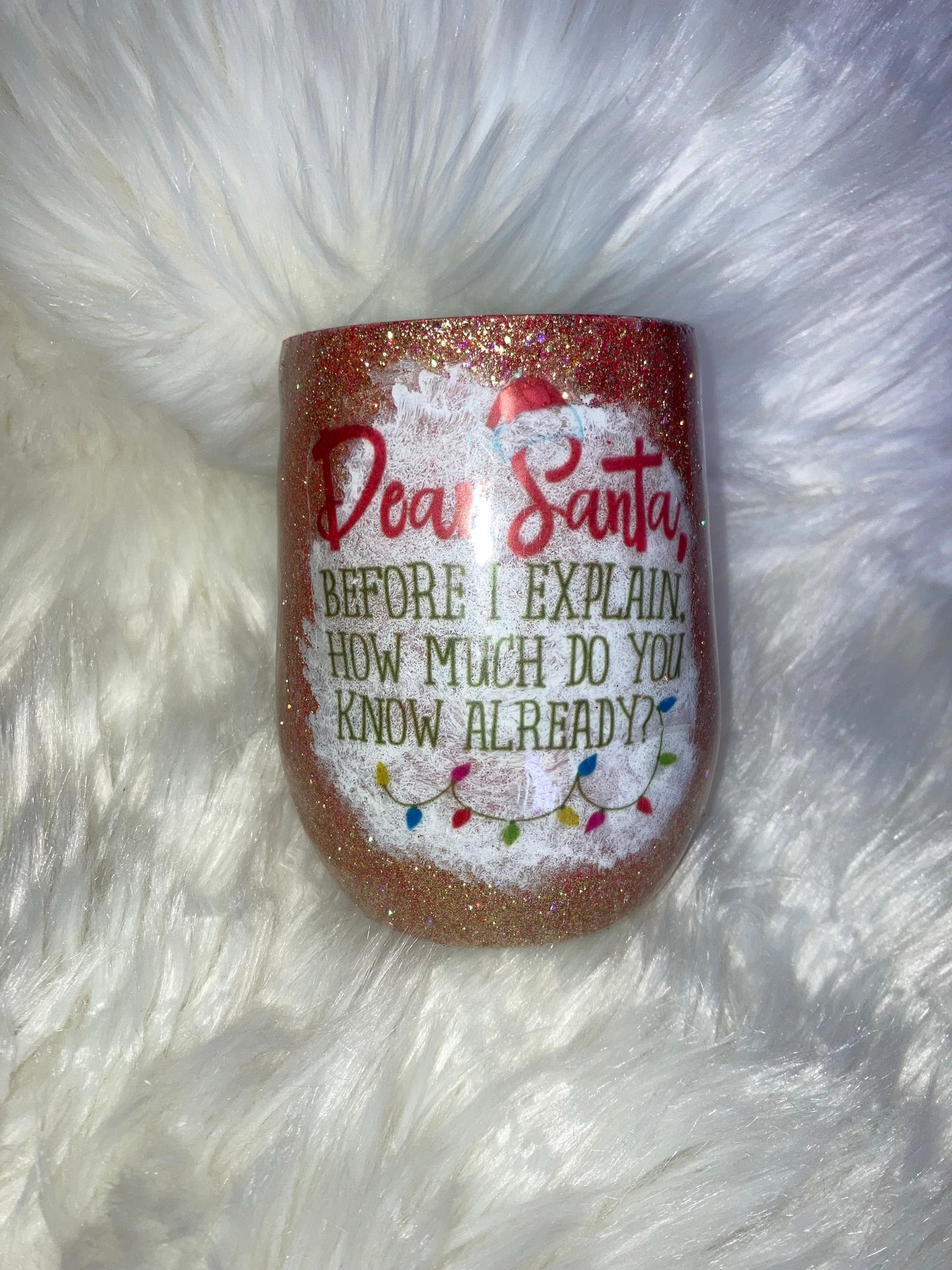 Dear Santa Wine Tumbler