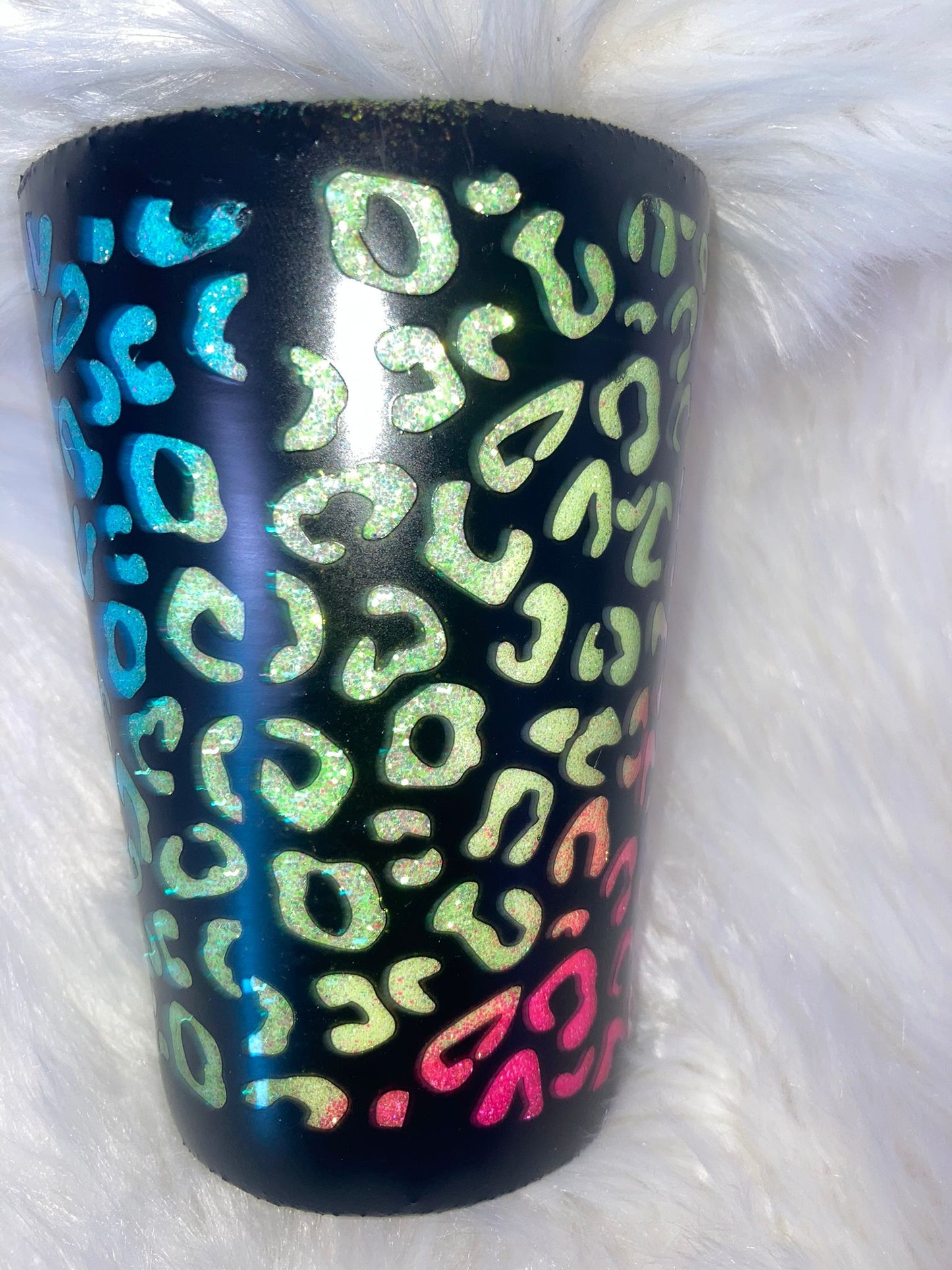 12oz Rainbow Animal Print ~ Made to Order