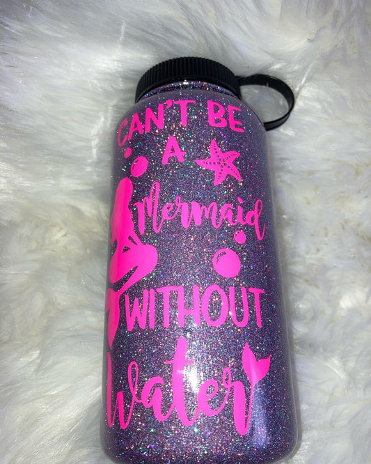 Mermaid Water Bottle ~ Ready to Ship