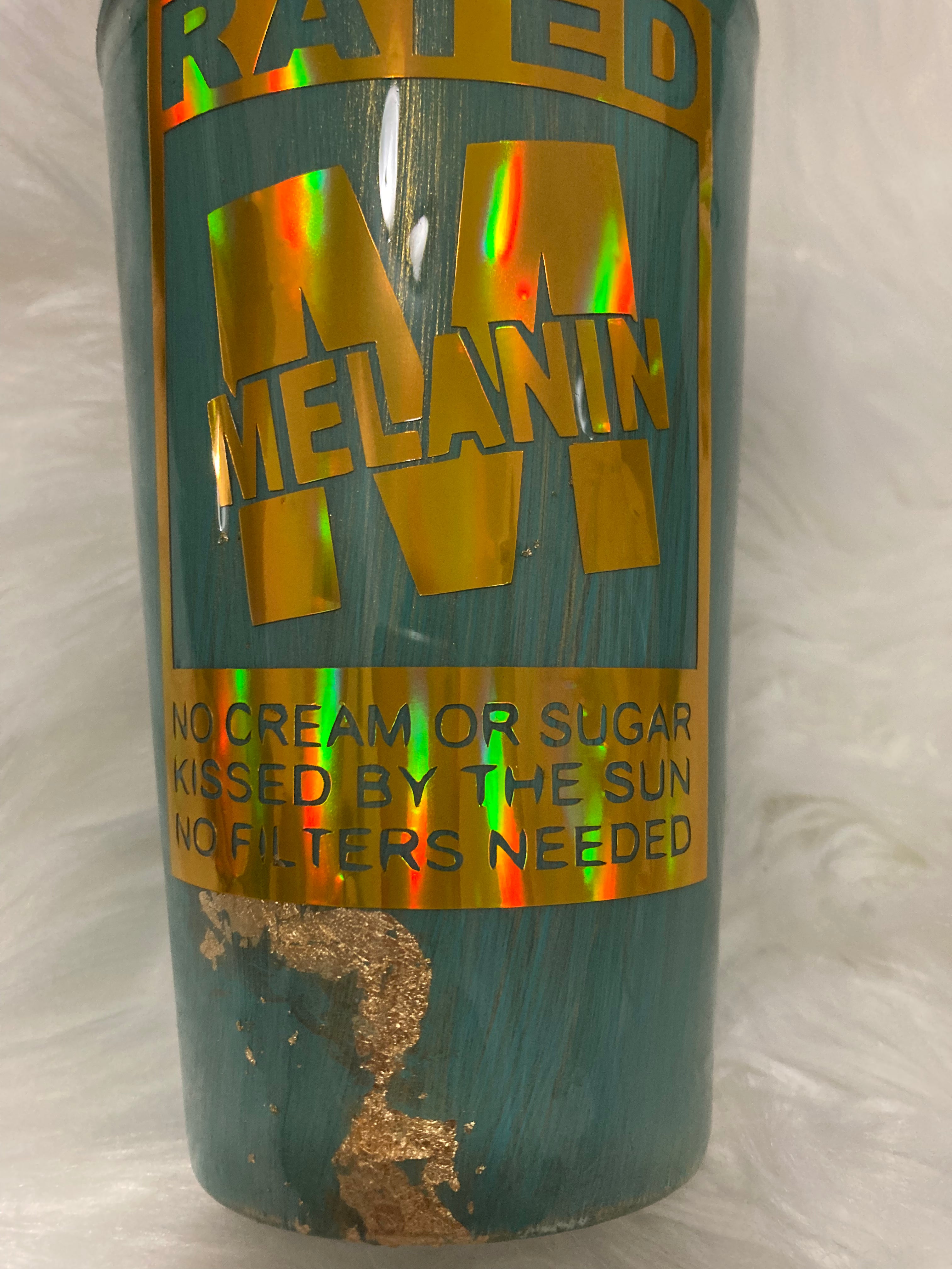 Rated Melanin Acrylic Tumbler ~ Ready to Ship