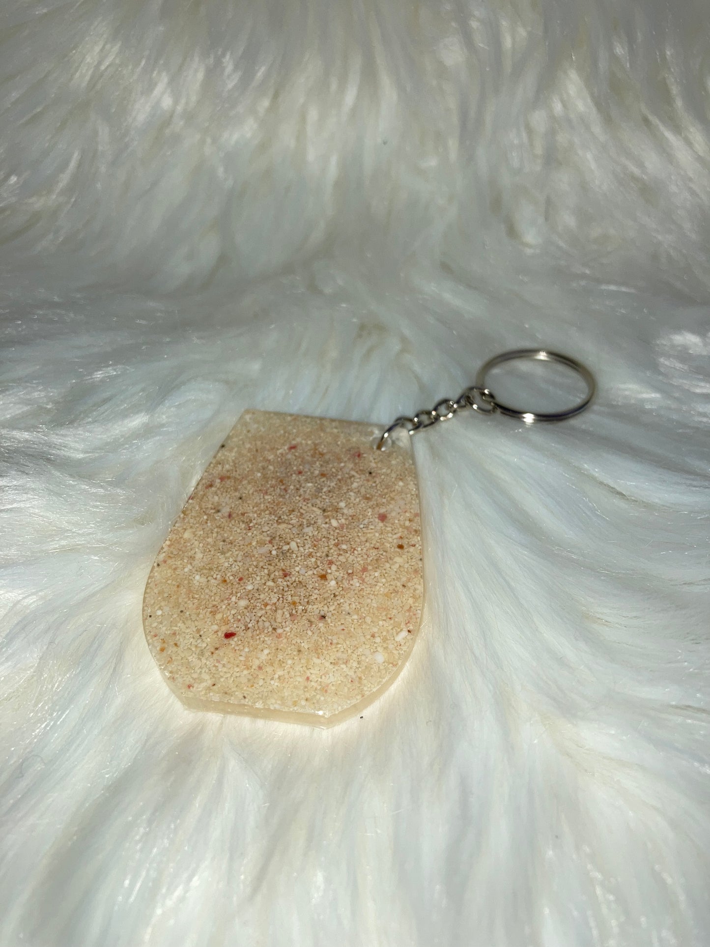 Bermuda Sand Wine Glass Keychain ~ Ready to Ship