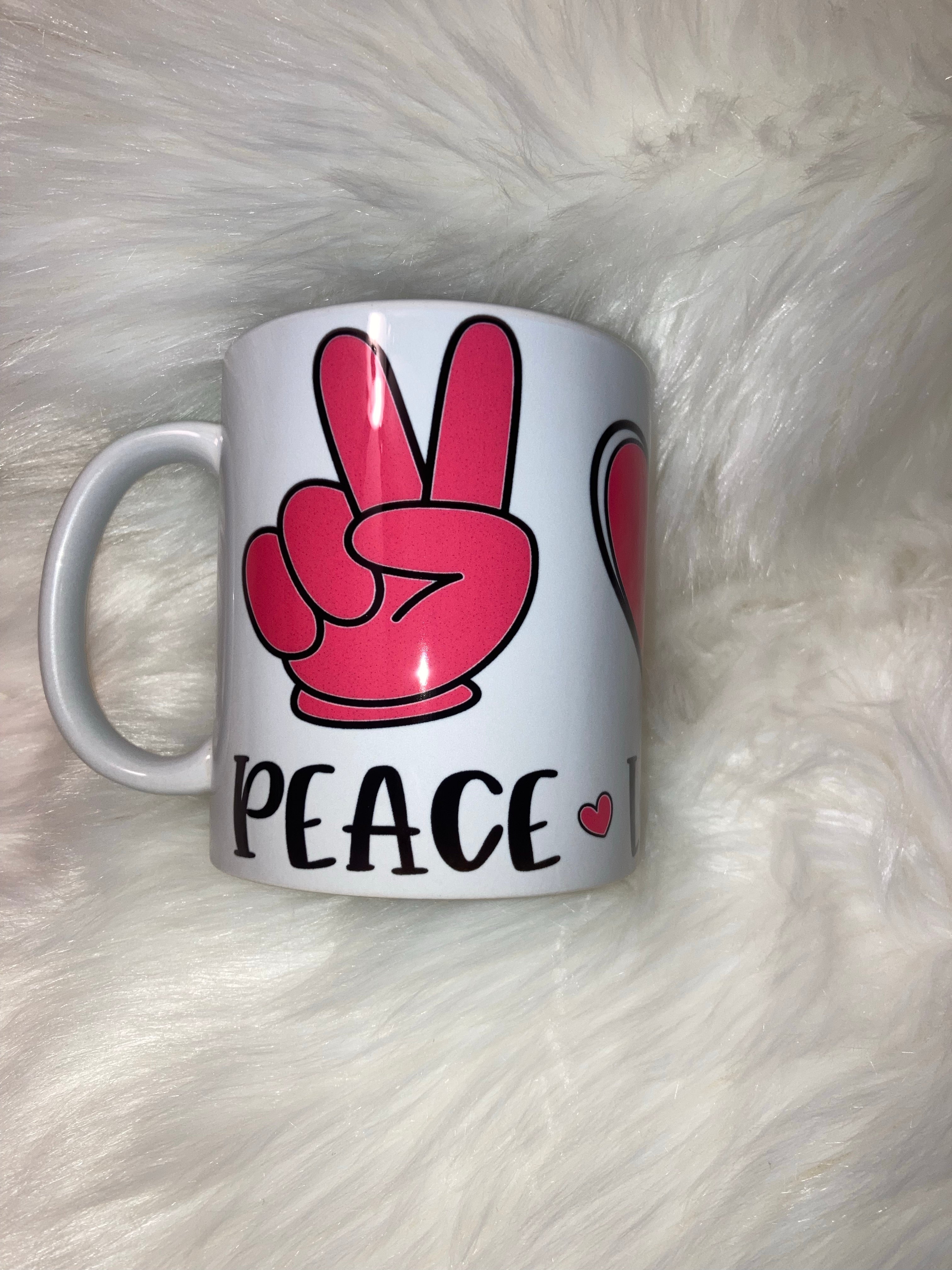 Peace Love Cure Mug ~ MTO