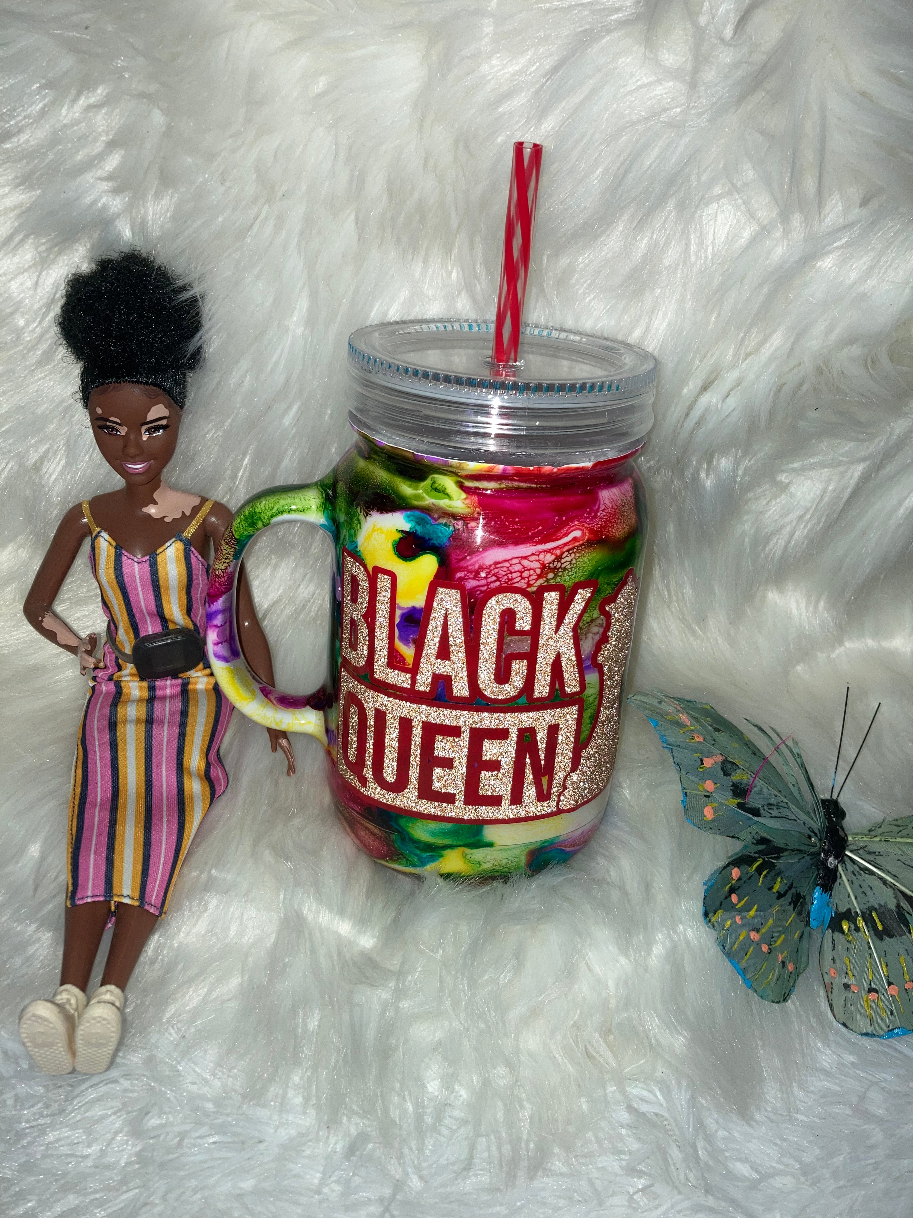 Black Queen Tumbler ~ Made to Order
