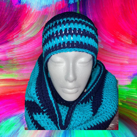 Beenie & Cowl Hood Set