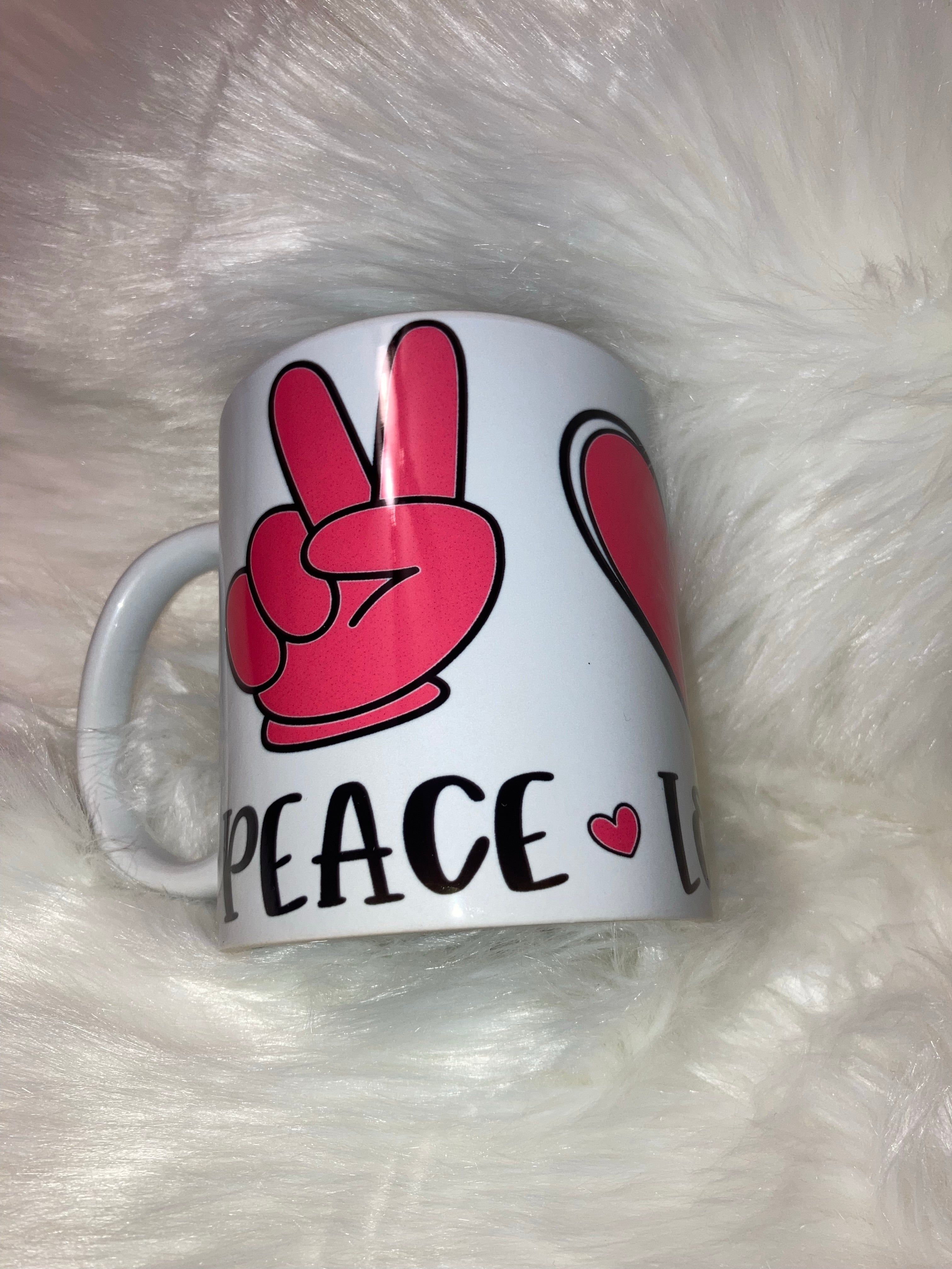 Peace Love Cure Mug ~ MTO
