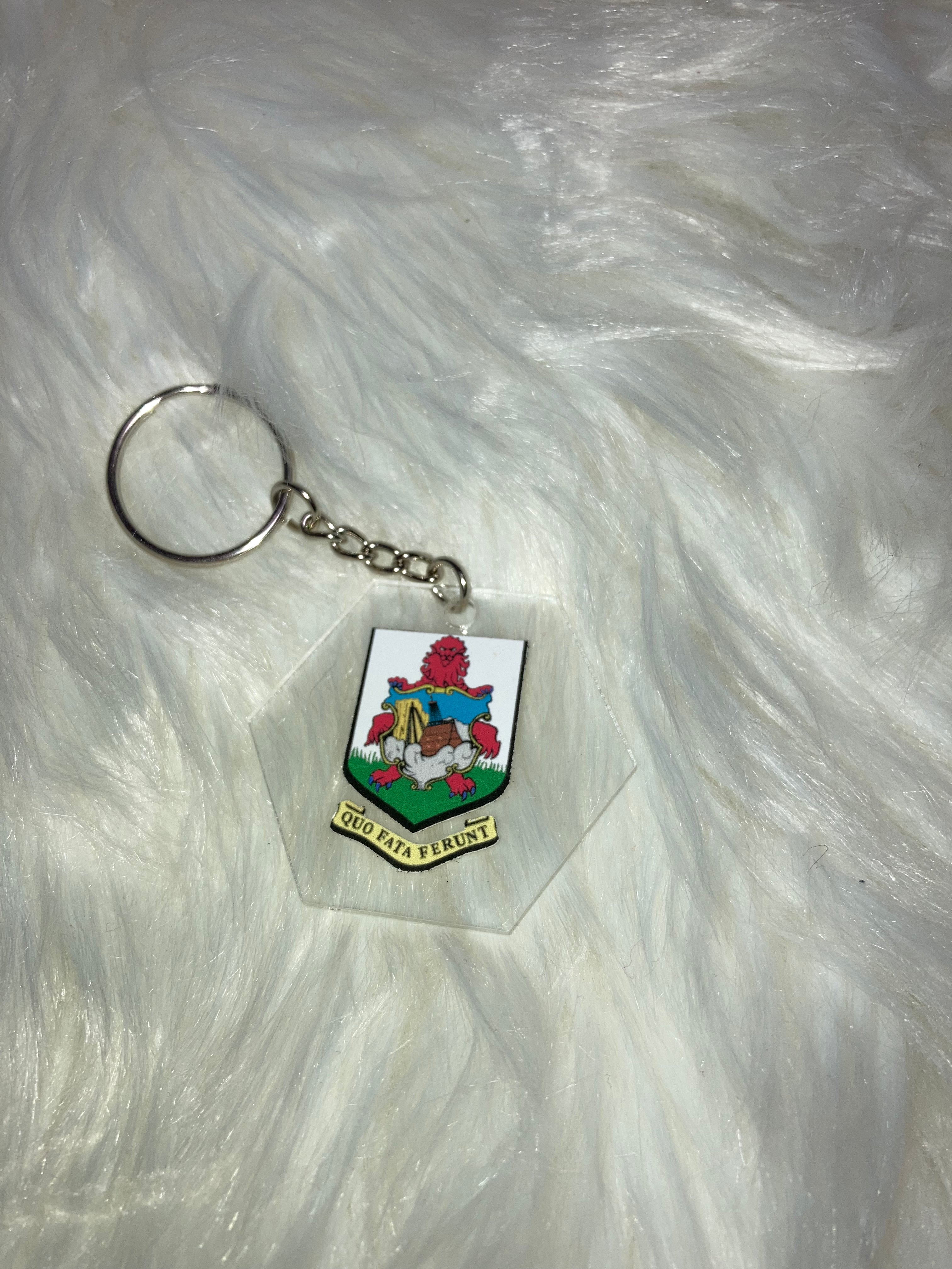 Bermuda Crest Keychain ~ Made to Order