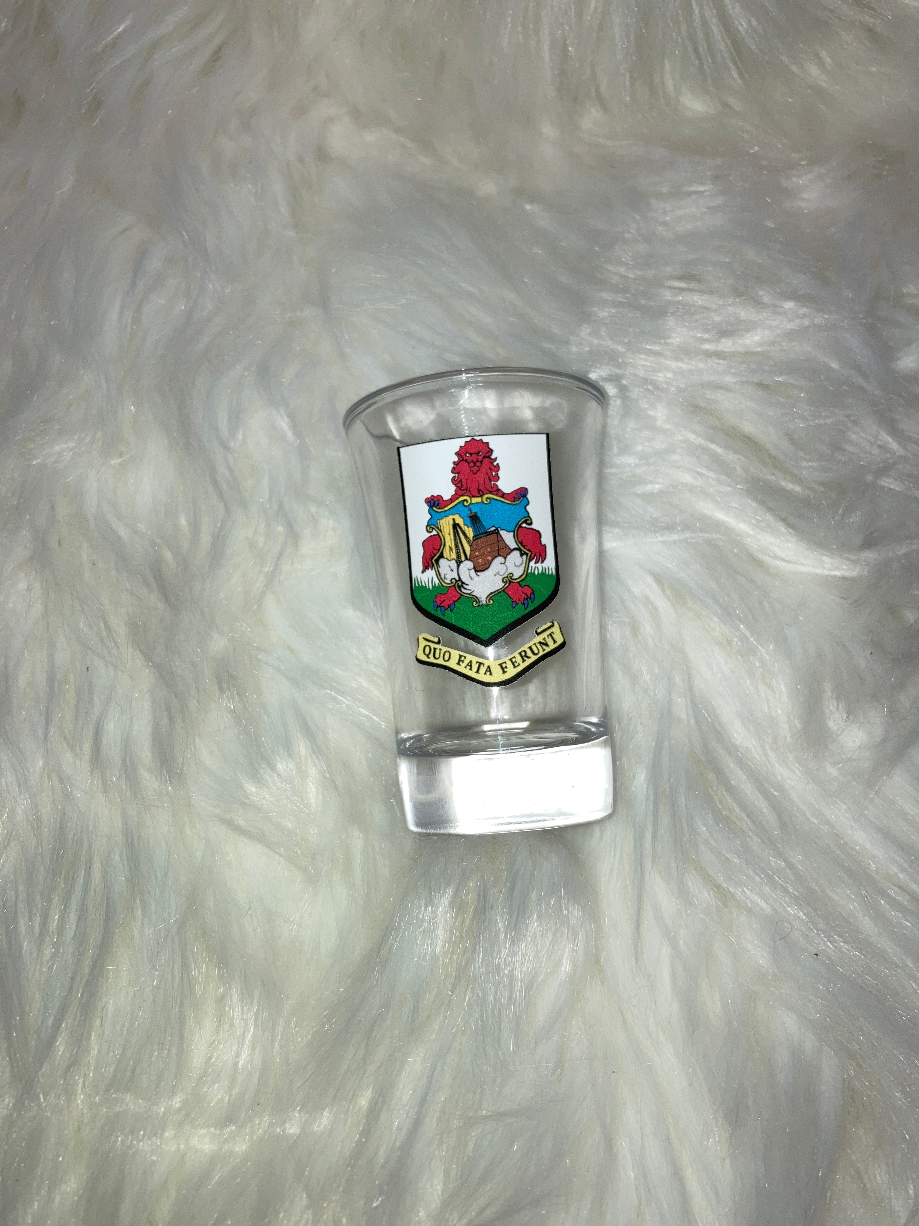 Bermuda Crest Shot Glass ~ Made to Order