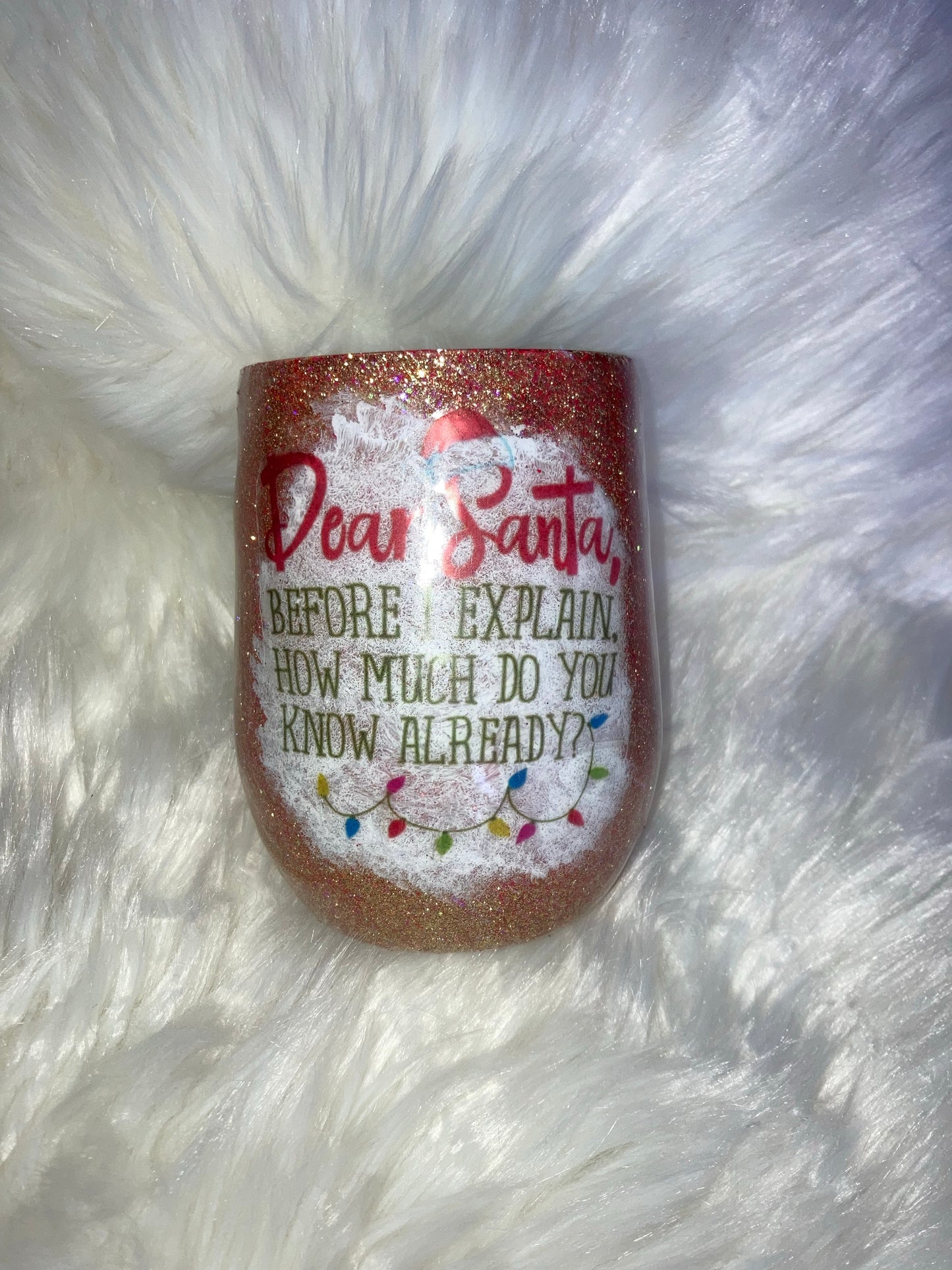 Dear Santa Wine Tumbler