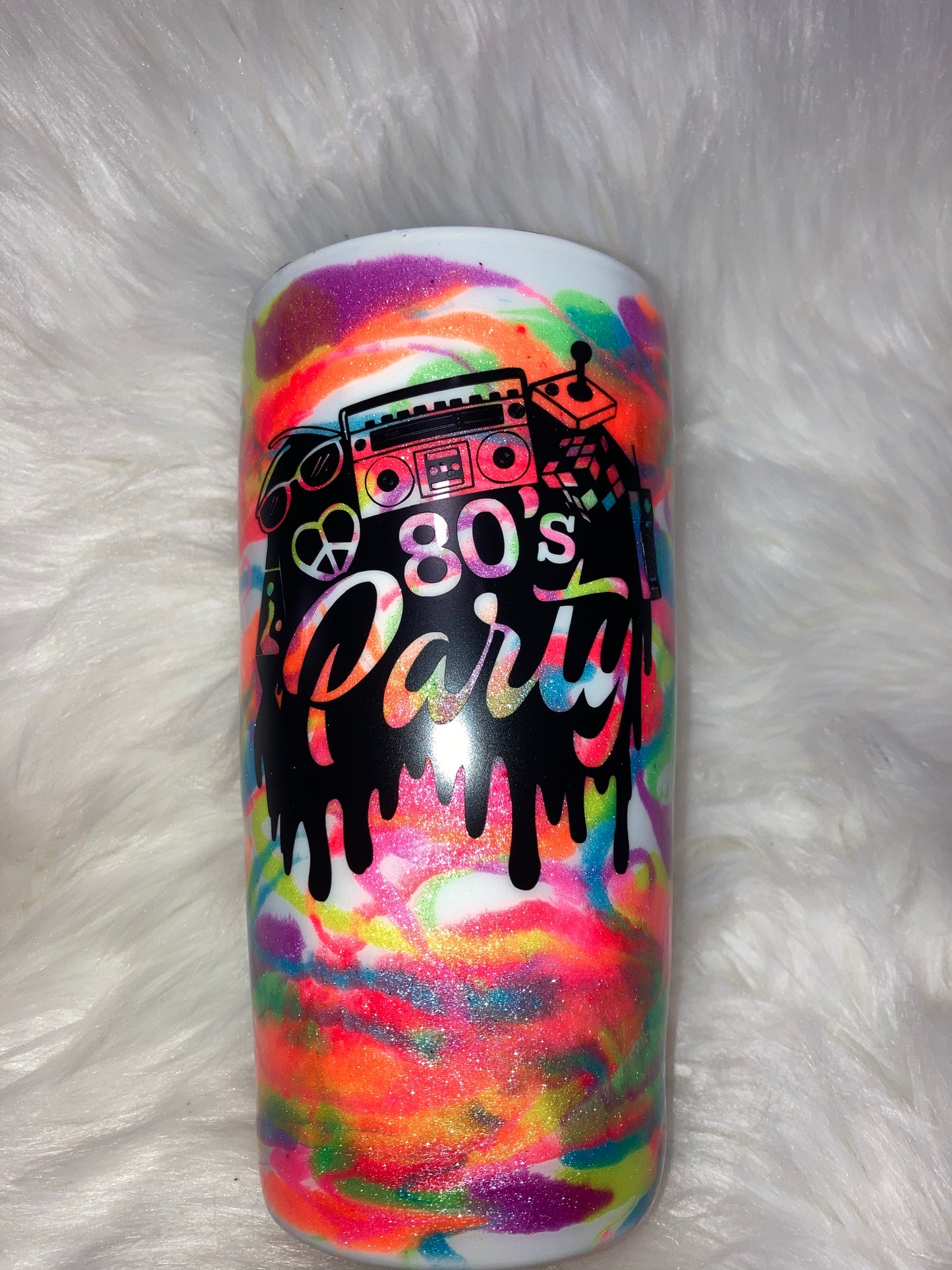 80s Party 20oz Tumbler ~ MTO