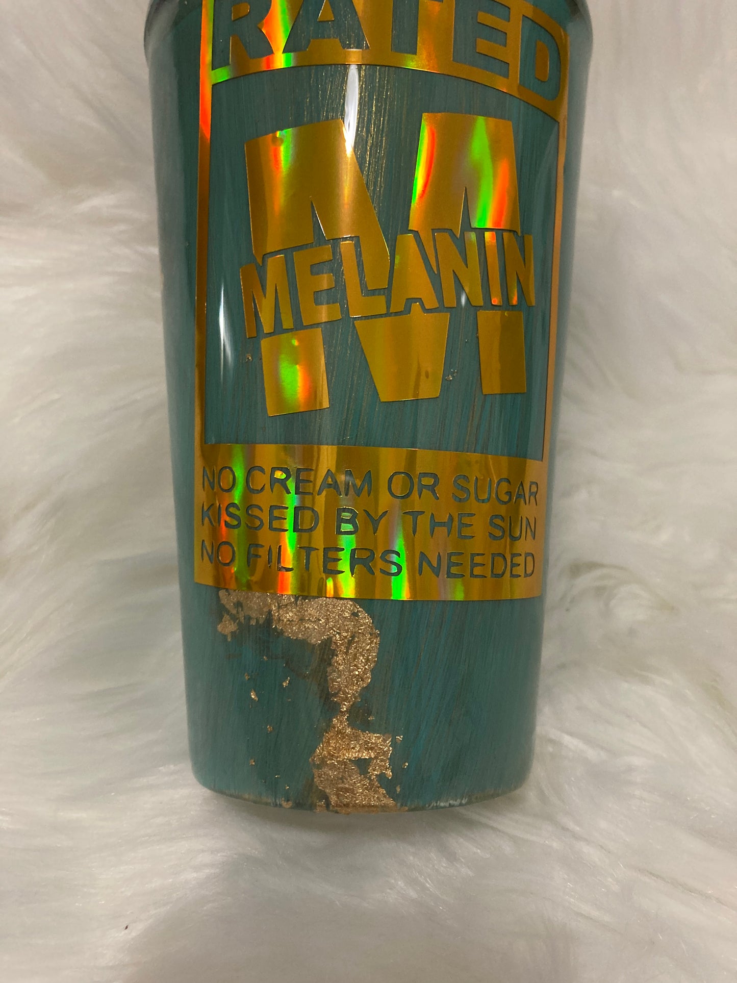 Rated Melanin Acrylic Tumbler ~ Made to Order