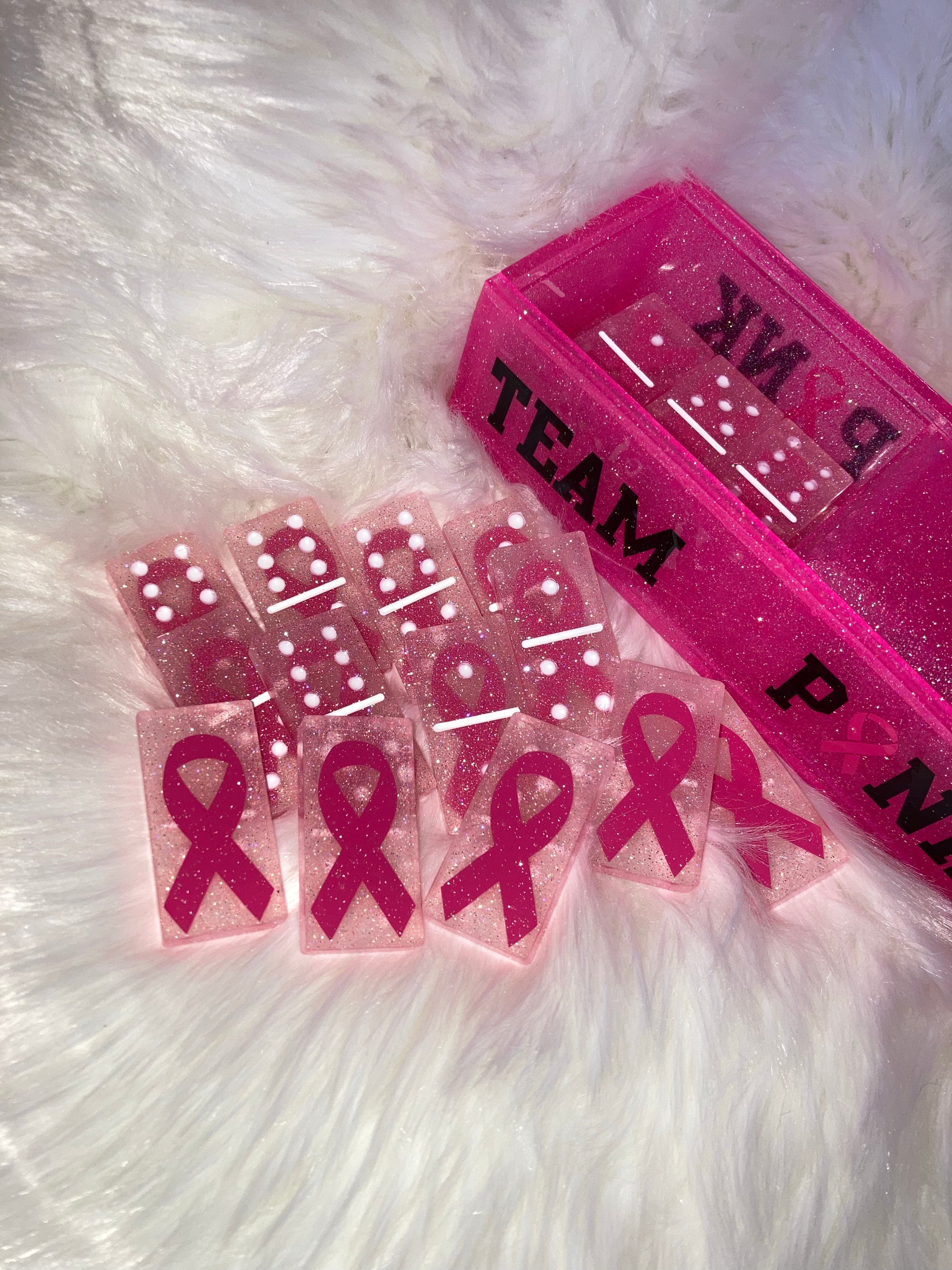 Team Pink Domino Set ~ Made to Order