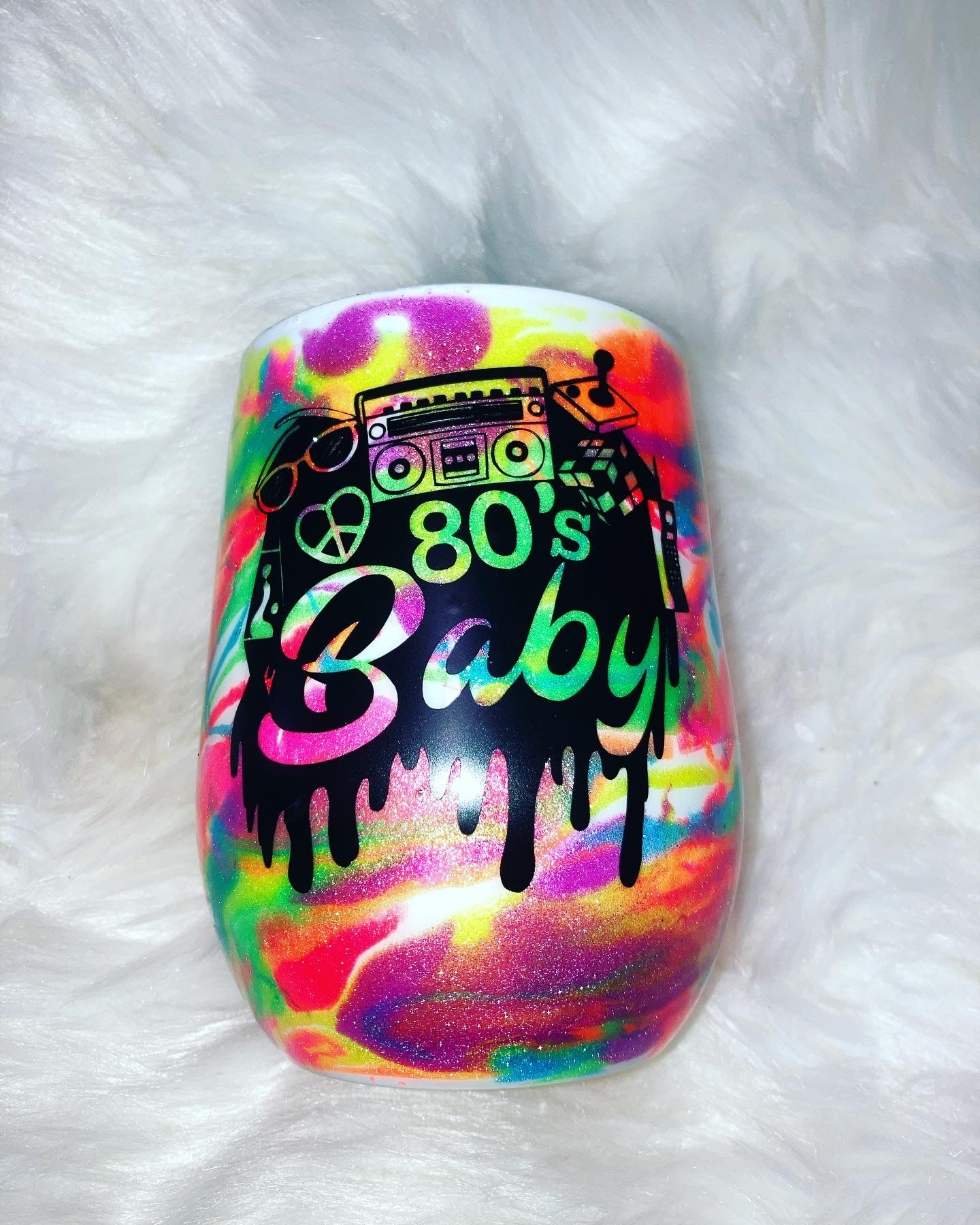 80s Baby Wine Tumbler ~ MTO